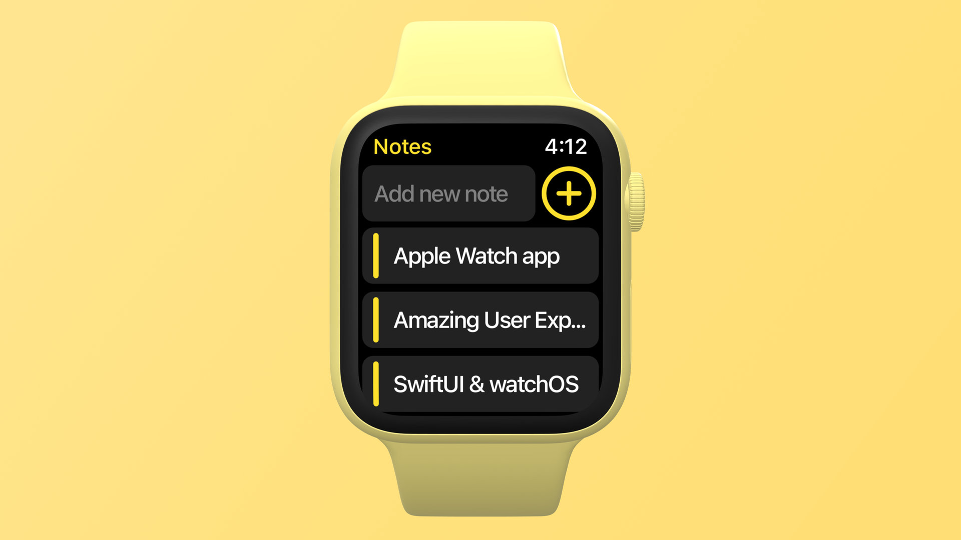 SwiftUI home screen