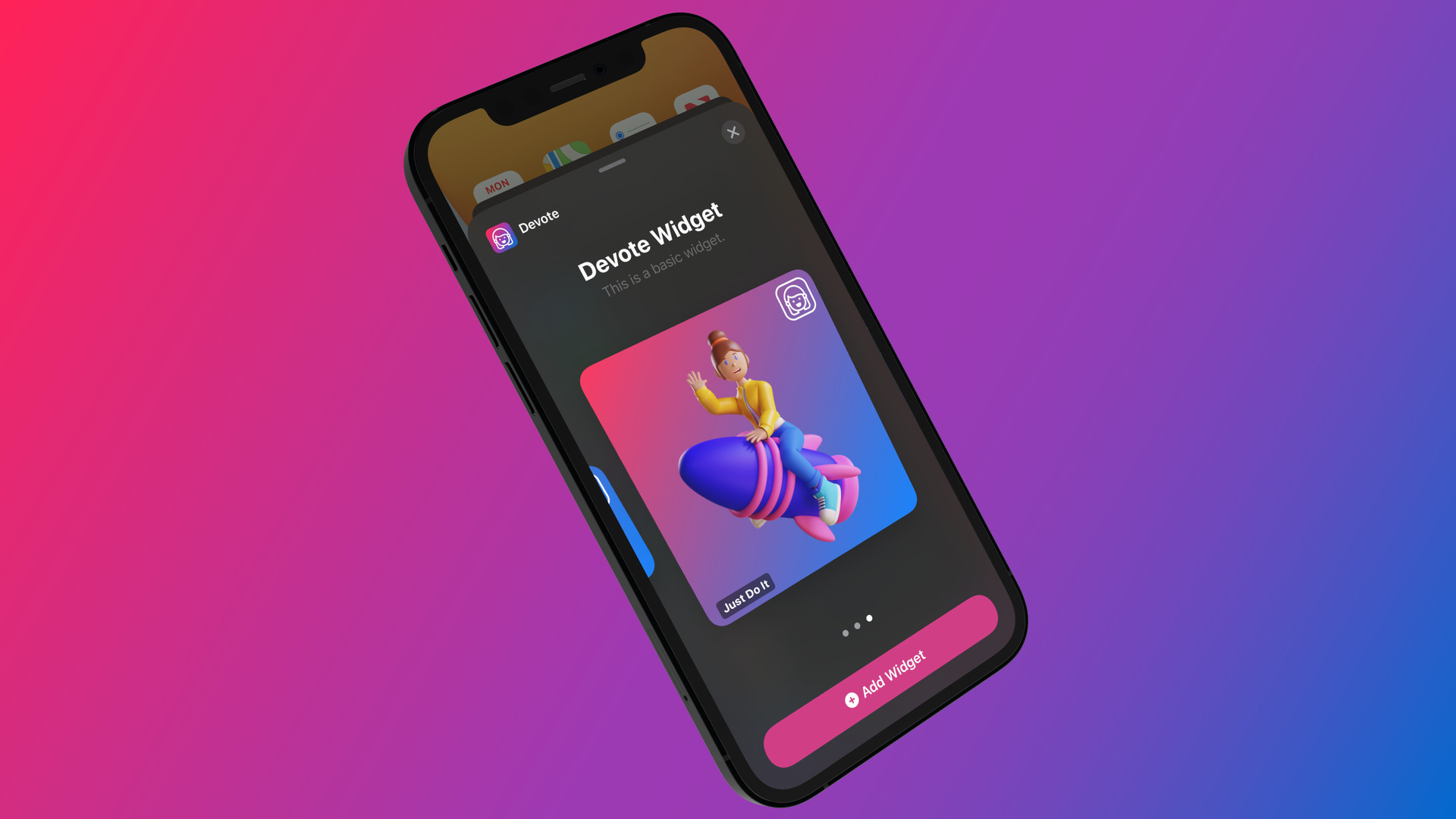 Large widget