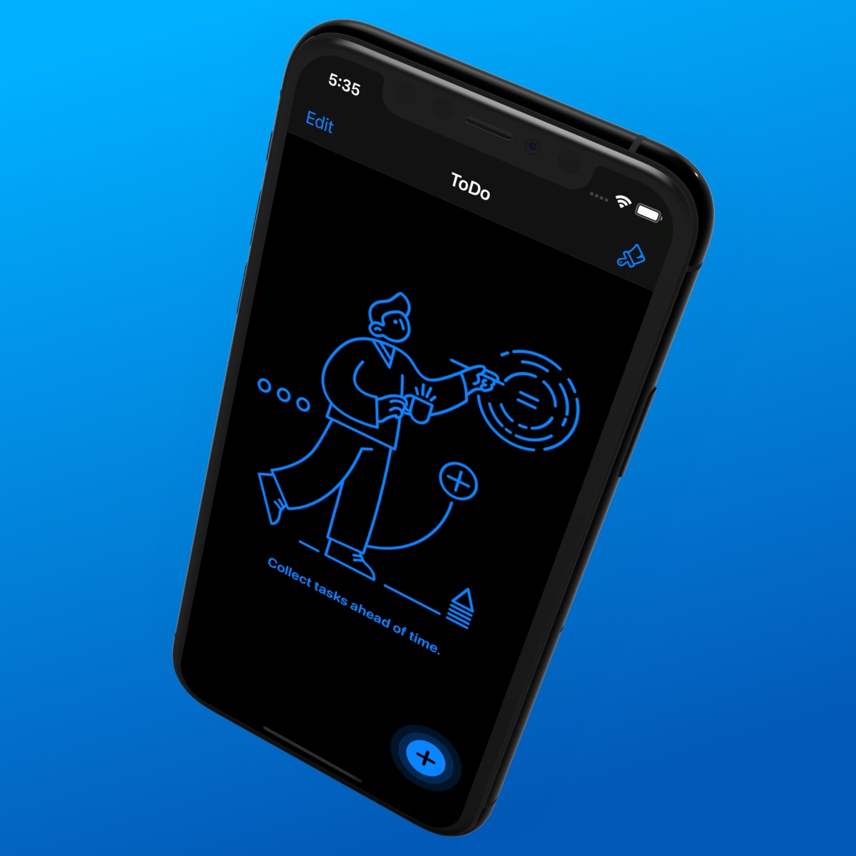 Bottom navigation of the iOS app