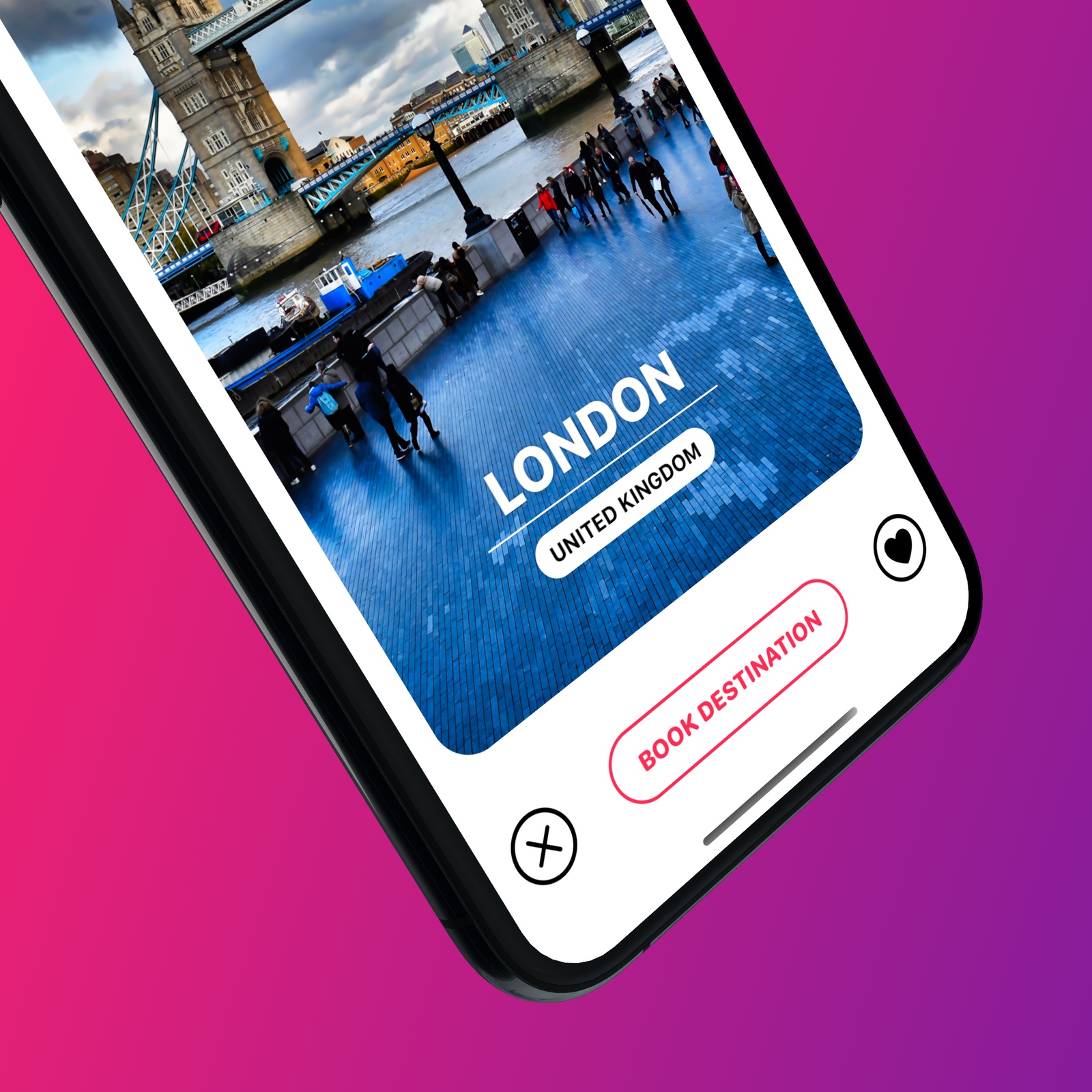 Bottom navigation of the iOS app